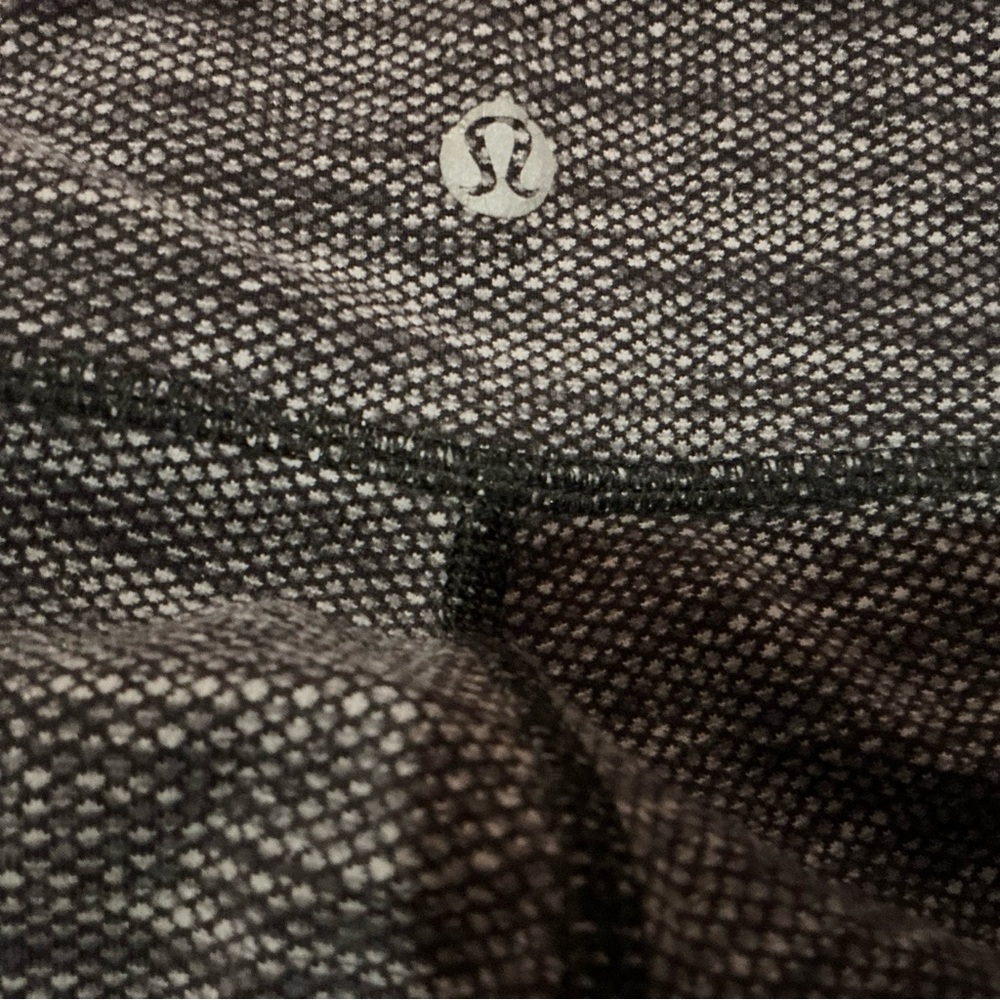 Lululemon wunder under crop wee heather leggings Sz 2 athletic yoga running 21”